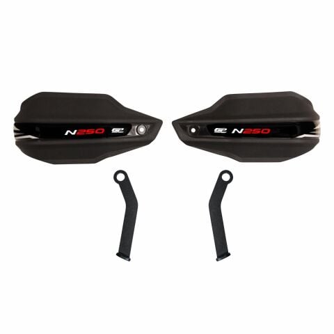 GP Kompozit Bajaj Pulsar N 250 2022-2026 Uyumlu Plastik Elcik Koruma Siyah