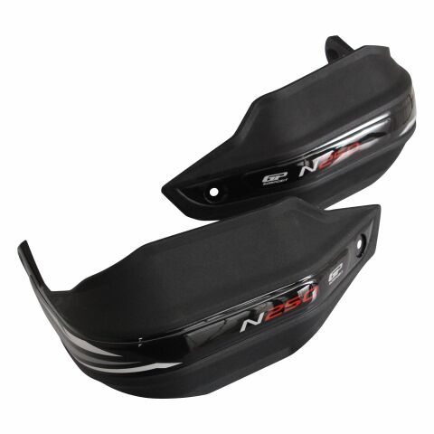 GP Kompozit Bajaj Pulsar N 250 2022-2024 Uyumlu Plastik Elcik Koruma Siyah