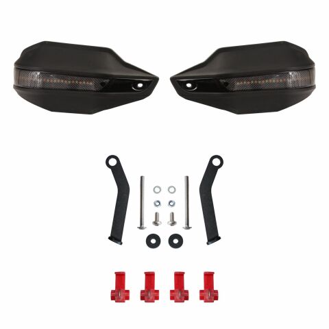 GP Kompozit Bajaj Pulsar N 250 2022-2026 Uyumlu Led Sinyalli Elcik Koruma Siyah