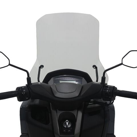 GP Kompozit Yamaha NMAX 125 / 155 2021-2024 Uyumlu Ayaklı Tur Camı Şeffaf