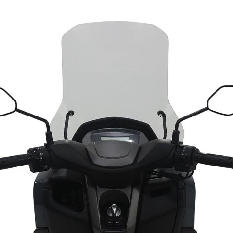 GP Kompozit Yamaha NMAX 125 / 155 2021-2024 Uyumlu Ayaklı Tur Camı Şeffaf