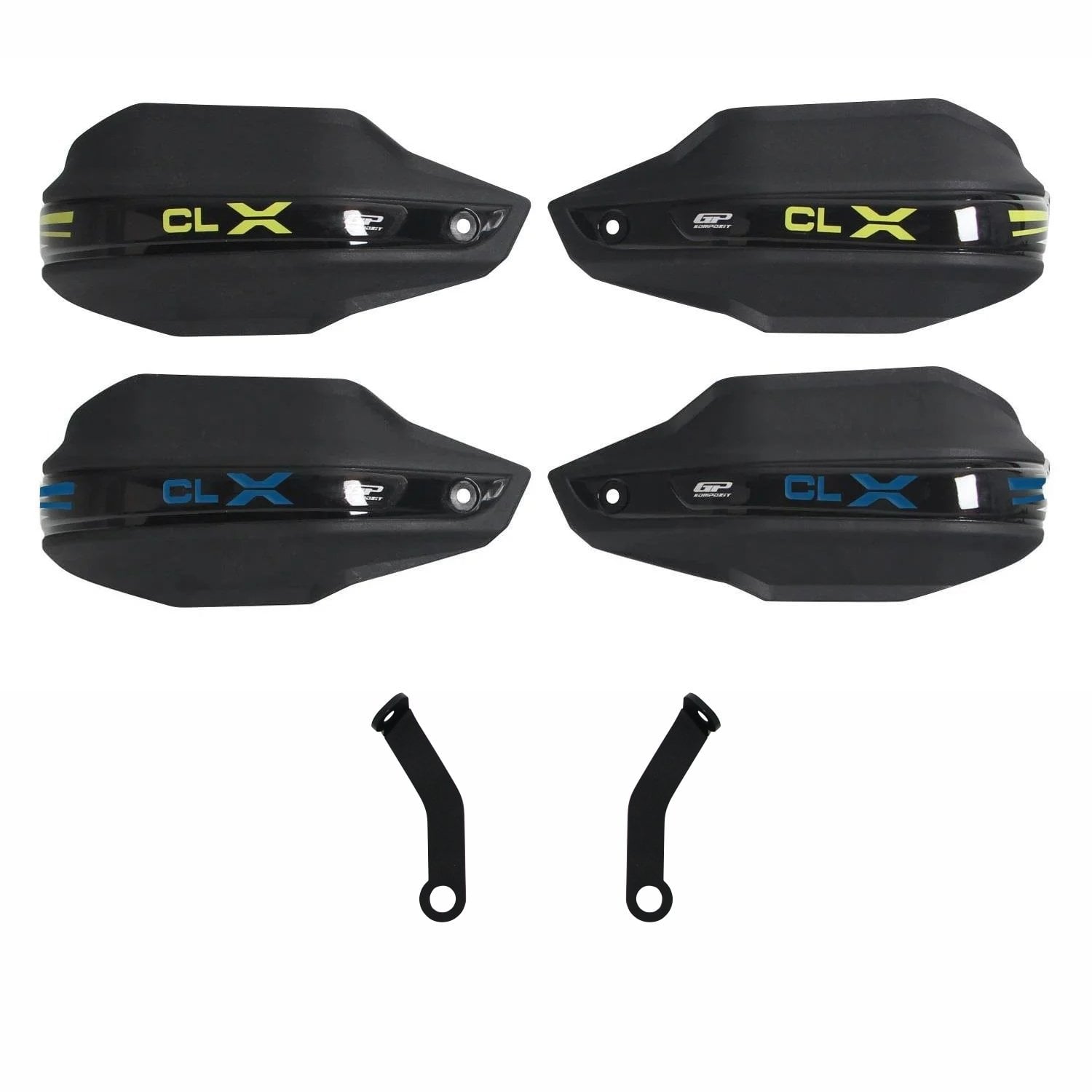 GP Kompozit CF Moto 250 CL-X 2022-2026 Uyumlu Plastik Elcik Koruma Siyah