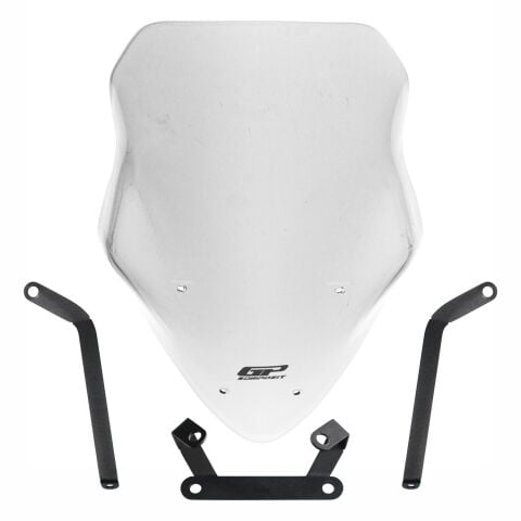 GP Kompozit Bajaj Pulsar NS 200 2011-2024 Uyumlu Uzun Tur Camı Şeffaf