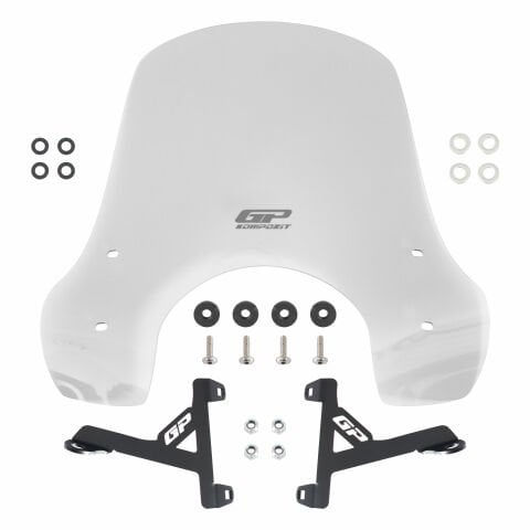 GP Kompozit SYM Fiddle 2024 Uyumlu Ön Cam Şeffaf