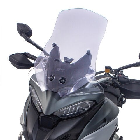 GP Kompozit Ducati Multistrada V4 2021-2023 Uyumlu Tur Camı Şeffaf