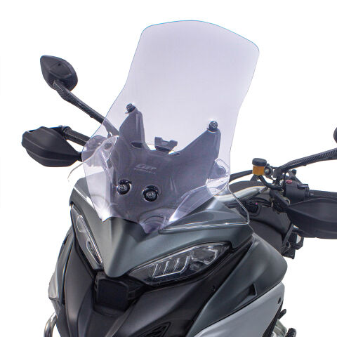 GP Kompozit Ducati Multistrada V4 2021-2023 Uyumlu Tur Camı Şeffaf