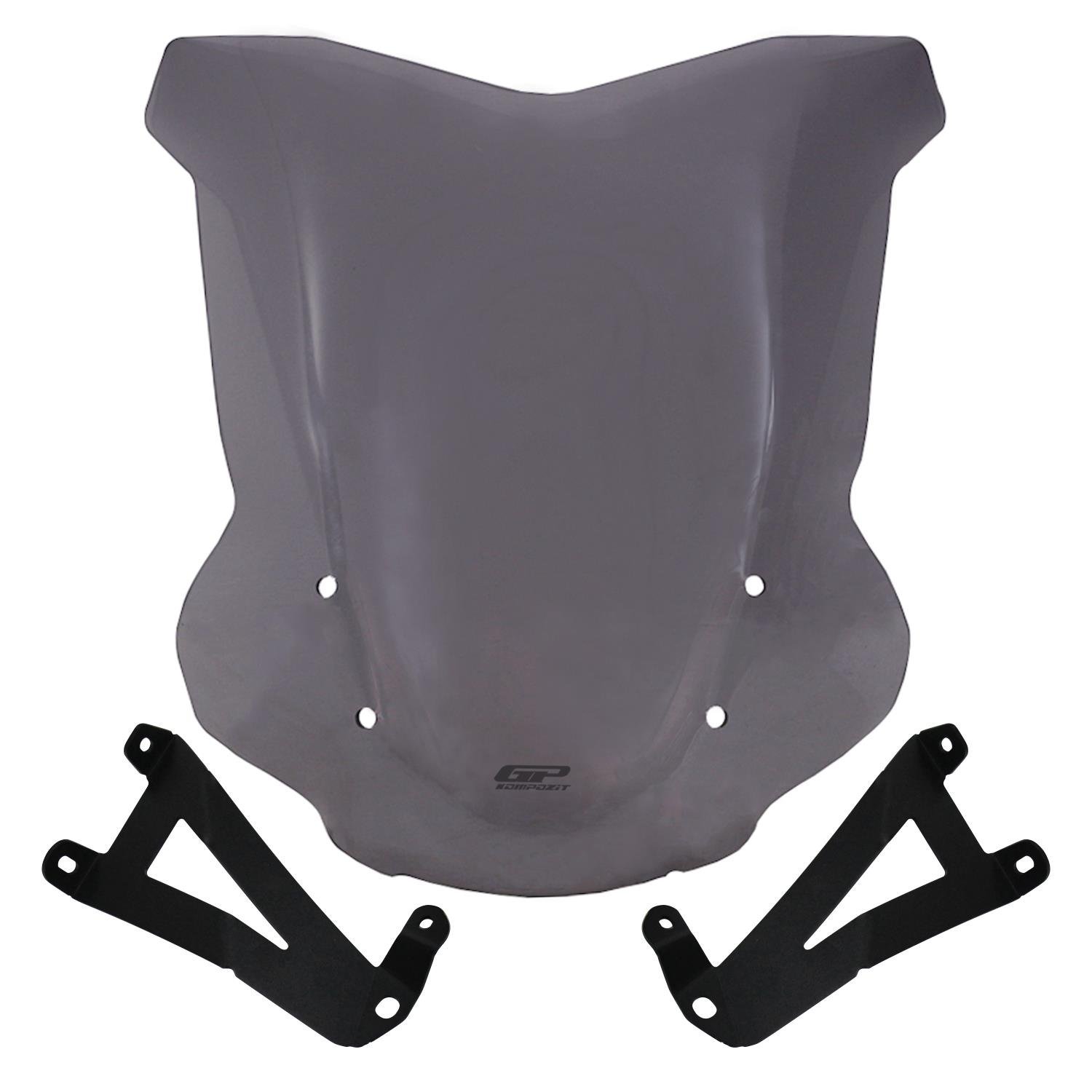 GP Kompozit BMW G 310 R 2018-2019 Uyumlu Ayaklı Ön Tur Camı Füme