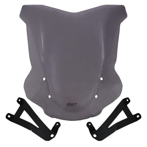 GP Kompozit BMW G 310 R 2018-2019 Uyumlu Ayaklı Ön Tur Camı Füme