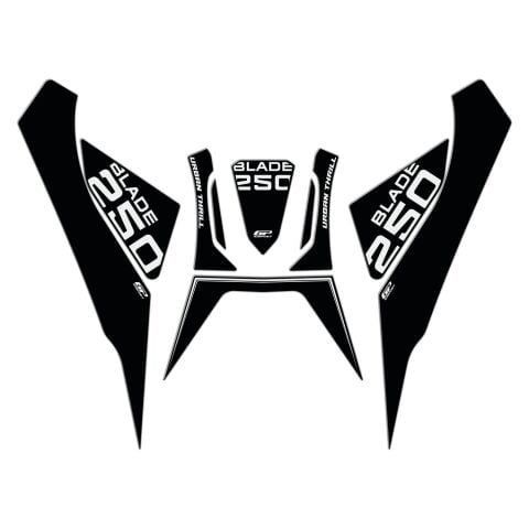 GP Kompozit RKS Blade 250 2023-2024 Uyumlu Tank Pad Seti Siyah