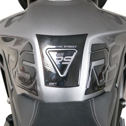 GP Kompozit Triumph Street Triple 765 RS 2023-2024 Uyumlu Tank Pad Seti Siyah-Karbon