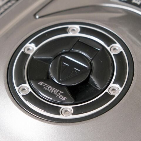 GP Kompozit Triumph Street Triple 765 RS 2023-2024 Uyumlu Tank Pad Seti Siyah-Karbon