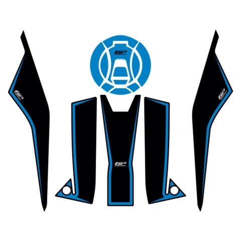 GP Kompozit Zontes ZT368T-G 2026 Uyumlu Tank Pad Mavi