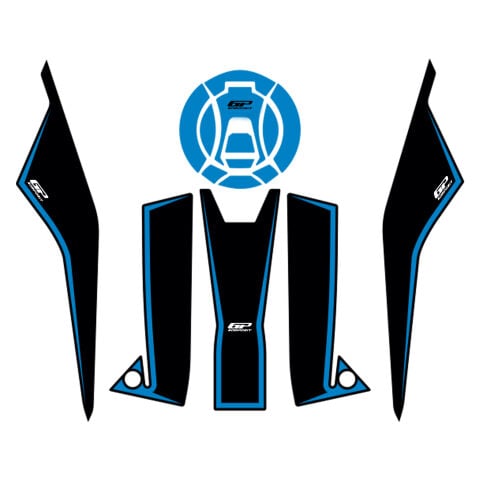 GP Kompozit Zontes ZT368T-G 2026 Uyumlu Tank Pad Mavi