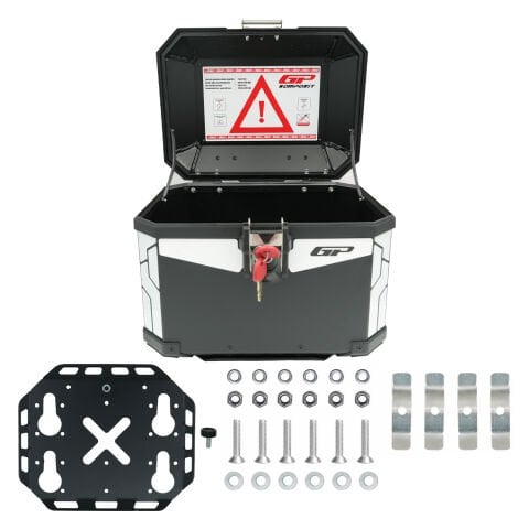 GP Kompozit Base Universal 32 lt Alüminyum Motosiklet Çantası Siyah