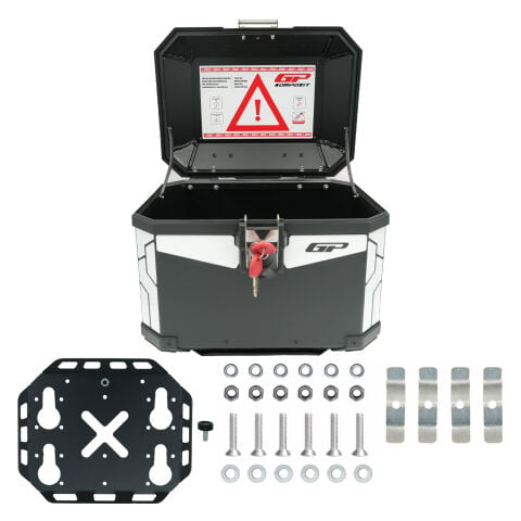 GP Kompozit Base Universal 32 lt Alüminyum Motosiklet Çantası Siyah