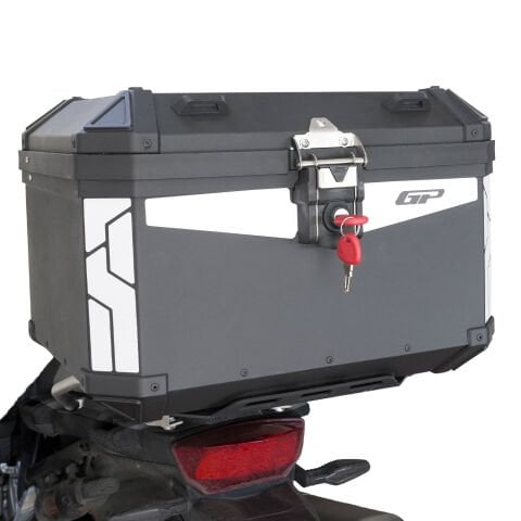 GP Kompozit Base Universal 58 lt Alüminyum Motosiklet Çantası Siyah
