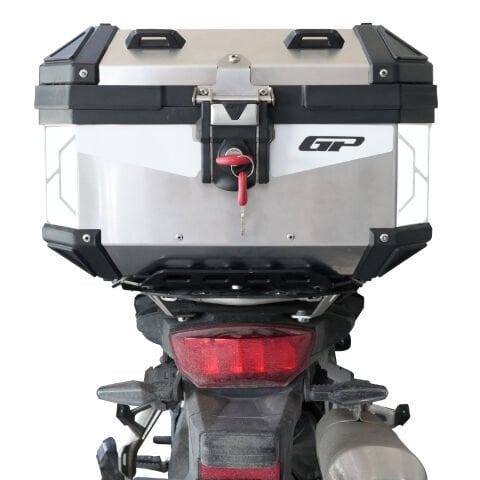 GP Kompozit Base Universal 27 lt Alüminyum Motosiklet Çantası Gri