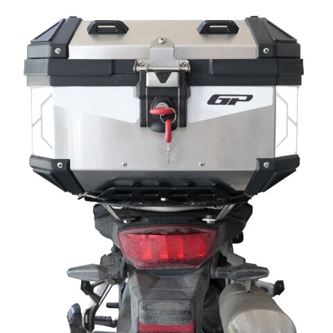 GP Kompozit Base Universal 27 lt Alüminyum Motosiklet Çantası Gri