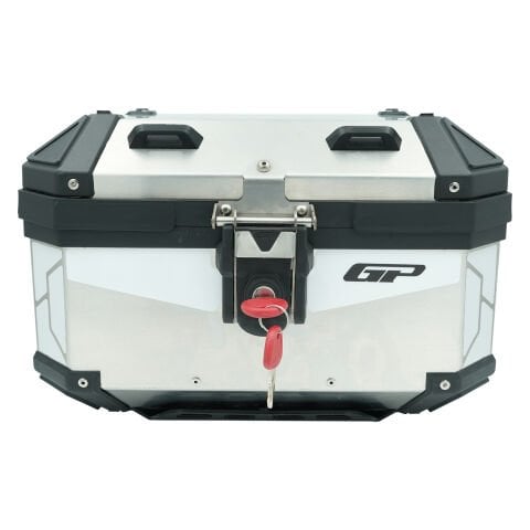 GP Kompozit Base Universal 27 lt Alüminyum Motosiklet Çantası Gri