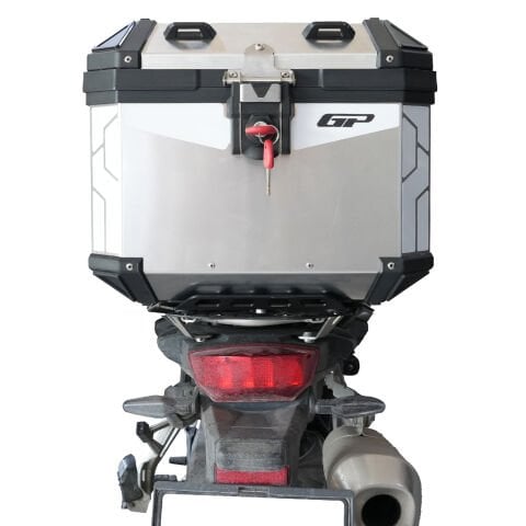 GP Kompozit Base Universal 32 lt Alüminyum Motosiklet Çantası Gri