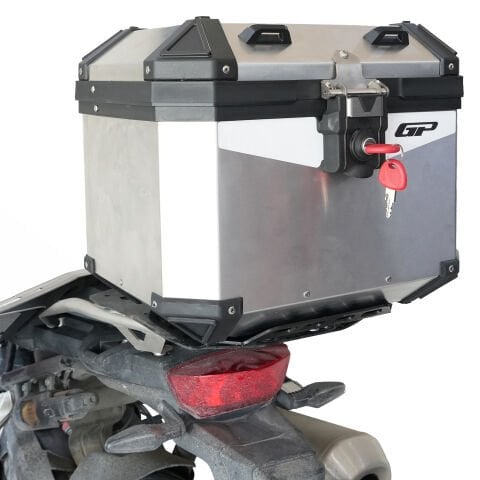 GP Kompozit Base Universal 32 lt Alüminyum Motosiklet Çantası Gri