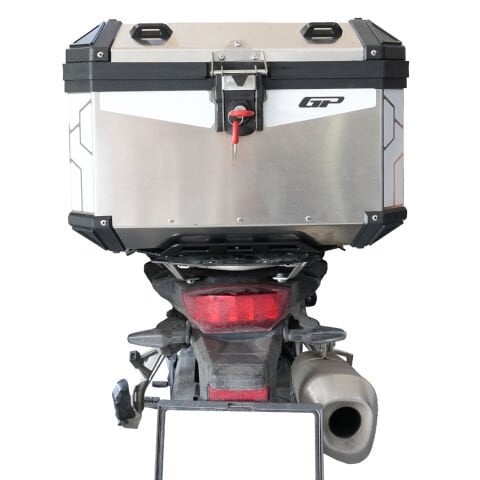GP Kompozit Base Universal 58 lt Alüminyum Motosiklet Çantası Gri