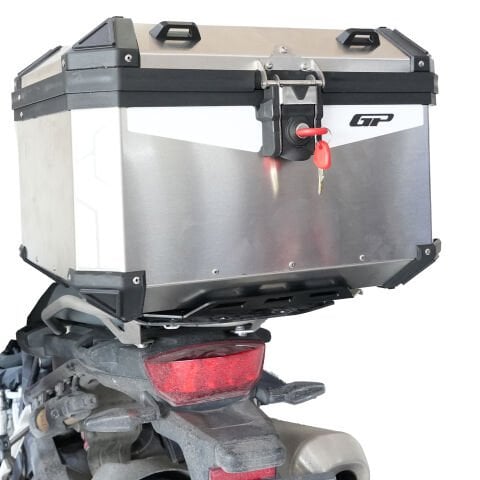 GP Kompozit Base Universal 58 lt Alüminyum Motosiklet Çantası Gri
