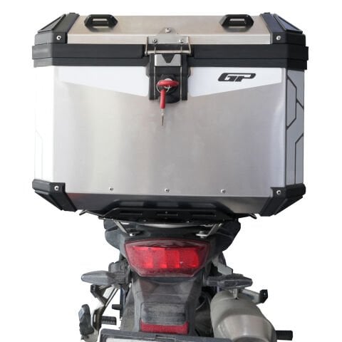 GP Kompozit Base Universal 63 lt Alüminyum Motosiklet Çantası Gri