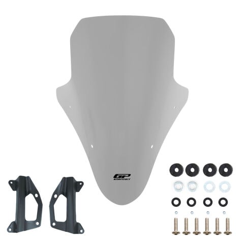 GP Kompozit Honda PCX 125 / 150 2018-2020 Uyumlu Ön Cam Gri