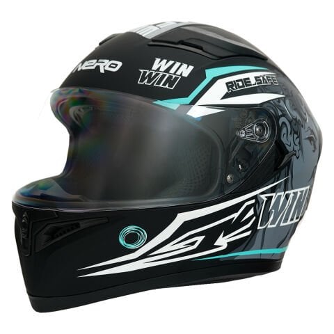 GP NERO MKS003-MBB2G Güneş Vizörlü Şeffaf Full Face Motosiklet Kaskı