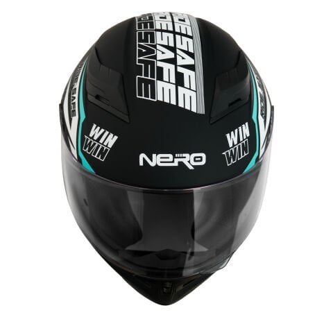 GP NERO MKS003-MBB2G Güneş Vizörlü Şeffaf Full Face Motosiklet Kaskı
