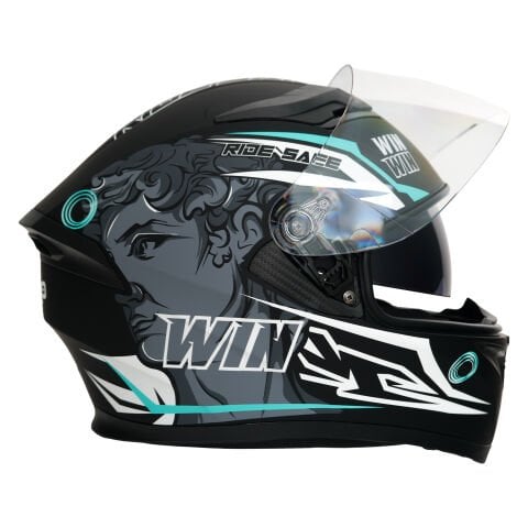 GP NERO MKS003-MBB2G Güneş Vizörlü Şeffaf Full Face Motosiklet Kaskı