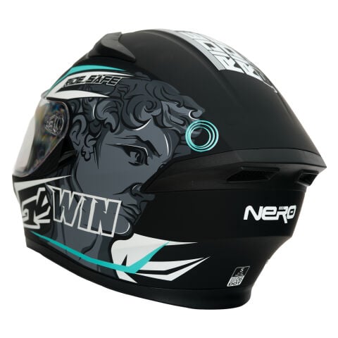 GP NERO MKS003-MBB2G Güneş Vizörlü Şeffaf Full Face Motosiklet Kaskı