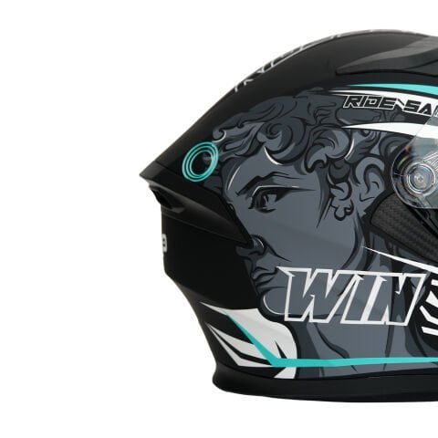 GP NERO MKS003-MBB2G Güneş Vizörlü Şeffaf Full Face Motosiklet Kaskı