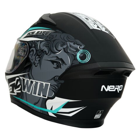 GP NERO MKS003-MBB2G Güneş Vizörlü Şeffaf Full Face Motosiklet Kaskı