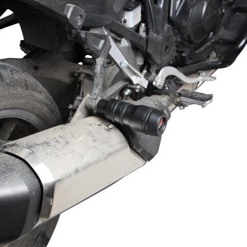 GP Kompozit Honda NT 1100 2022-2025 Uyumlu Egzoz Koruma Takozu Siyah