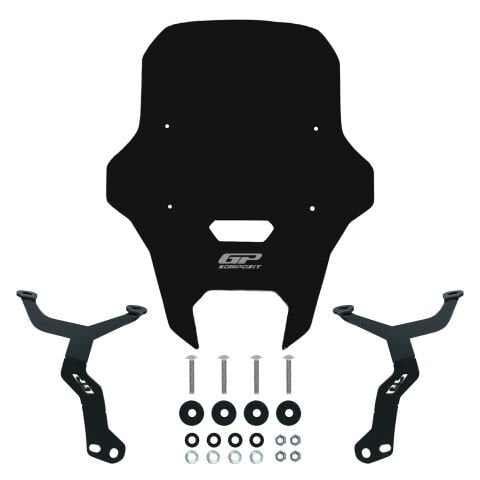 GP Kompozit Yamaha WR 125 R 2025-2026 Uyumlu Kısa Ön Cam Siyah