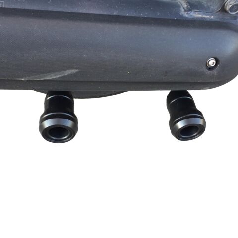 GP Kompozit Yamaha XMAX 250 / 400 2014-2017 Uyumlu Egzoz Koruma Takozu Siyah