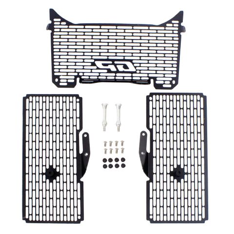 GP Kompozit Ducati Multistrada V4 2021-2023 Uyumlu Radyatör Koruma Siyah