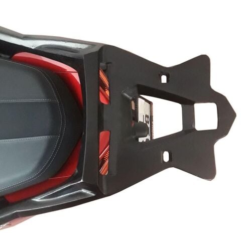 GP Kompozit Yamaha XMAX 250-400 2018-2025 Uyumlu Arka Çanta Demiri Siyah