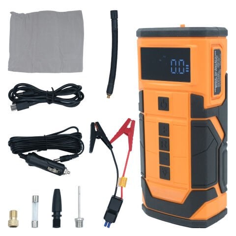 GP Kompozit LTK002 4in1 150 PSI 8000 mAh Akü Takviyeli Taşınabilir Şarjlı Hava Pompası