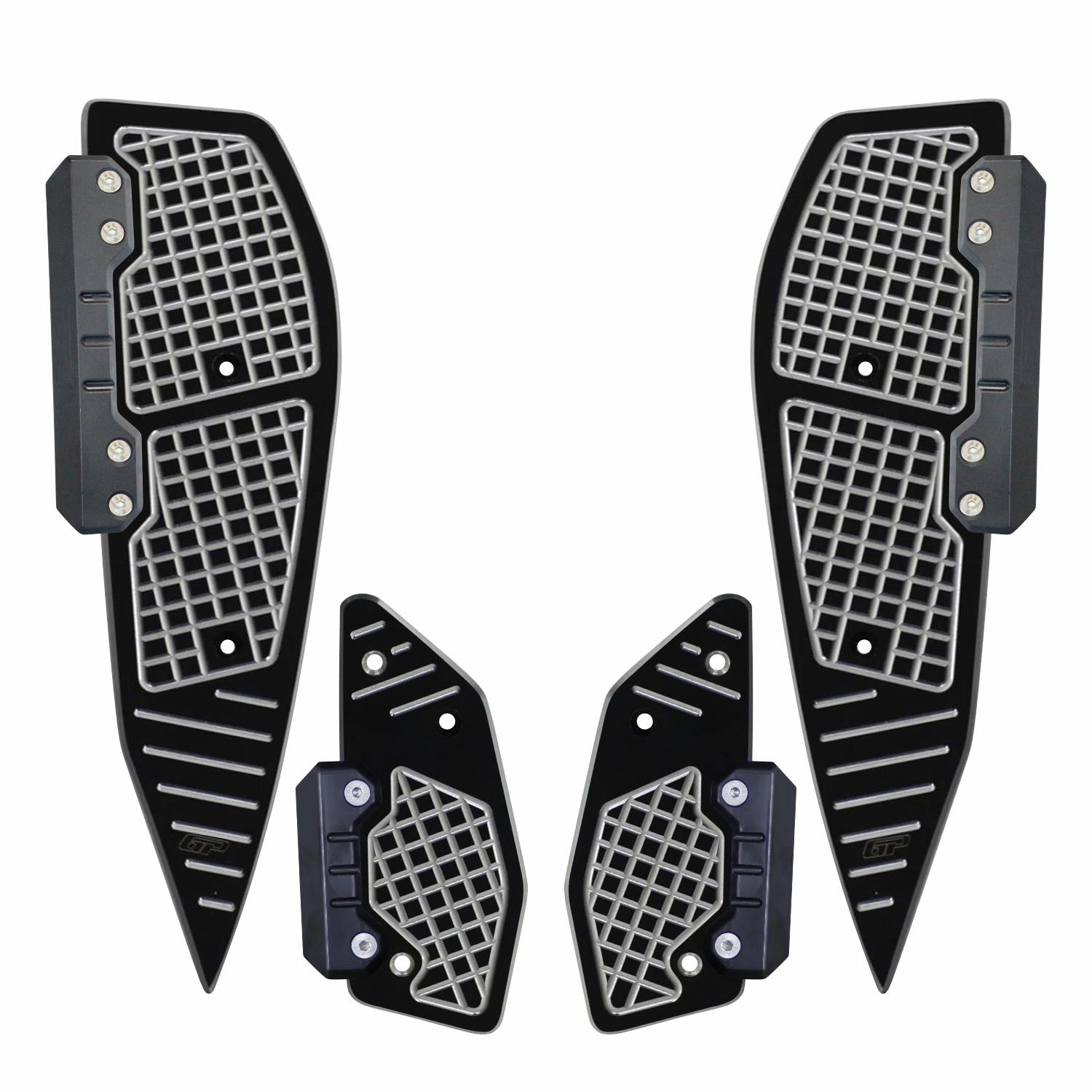 GP Kompozit Yamaha XMAX 250-400 2018-2022 Uyumlu Basamak Alüminyum Gri