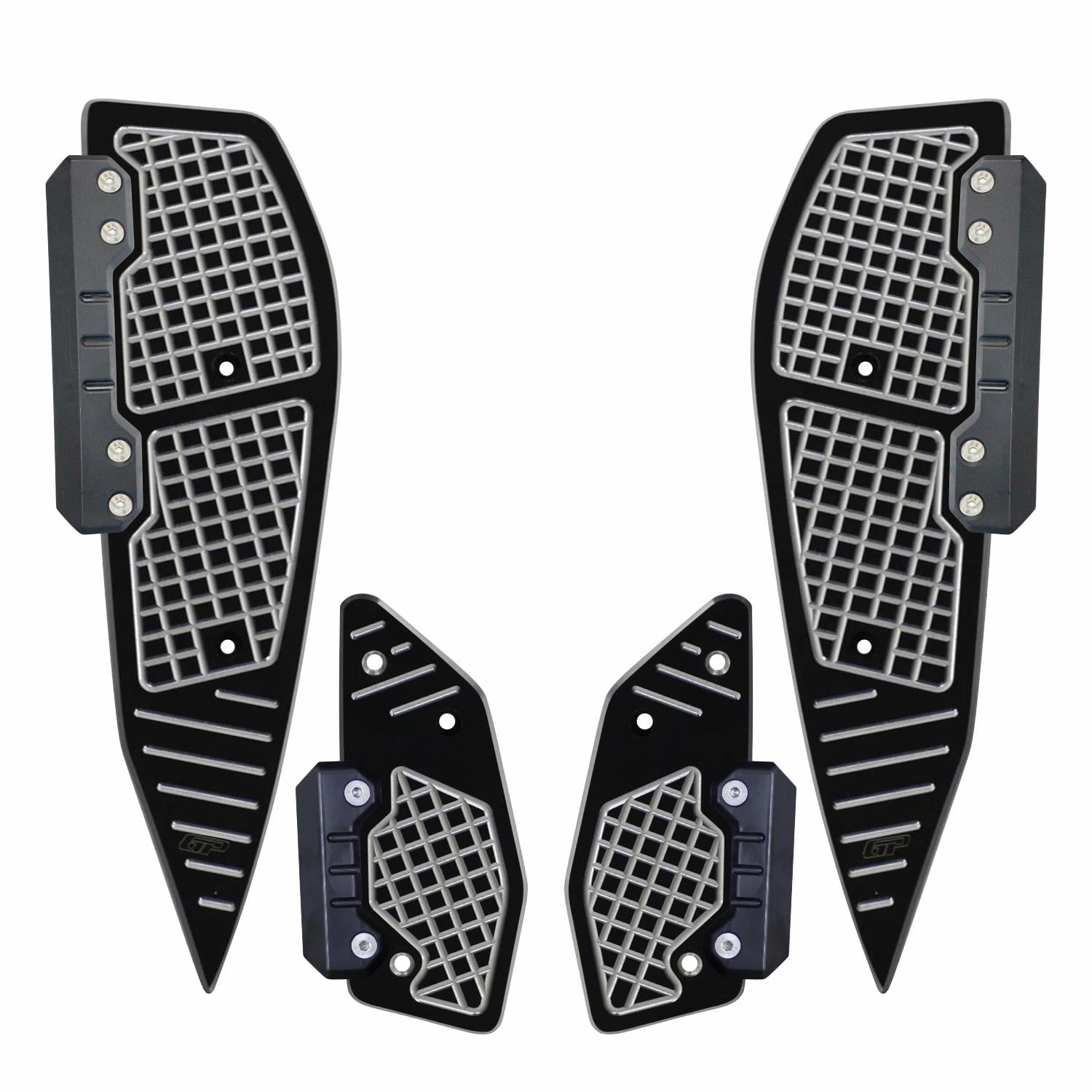 GP Kompozit Yamaha XMAX 250-400 2018-2022 Uyumlu Basamak Alüminyum Gri