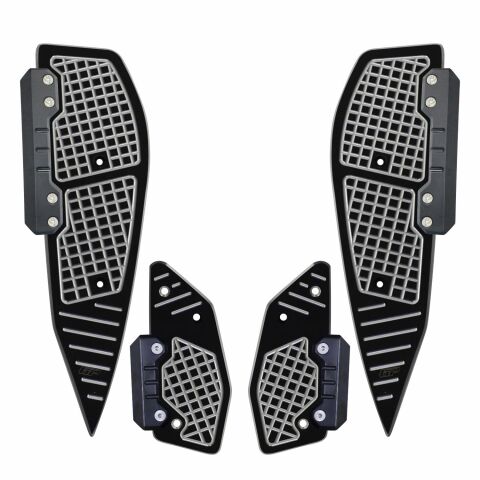 GP Kompozit Yamaha XMAX 250-400 2018-2022 Uyumlu Basamak Alüminyum Gri