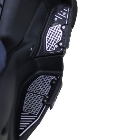 GP Kompozit Yamaha XMAX 250-400 2018-2022 Uyumlu Basamak Alüminyum Gri