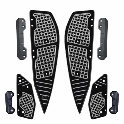 GP Kompozit Yamaha XMAX 250-400 2018-2022 Uyumlu Basamak Alüminyum Gri