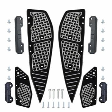 GP Kompozit Yamaha XMAX 250-400 2018-2022 Uyumlu Basamak Alüminyum Gri