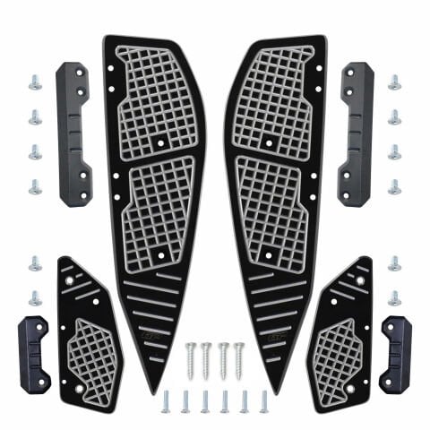 GP Kompozit Yamaha XMAX 250-400 2018-2022 Uyumlu Basamak Alüminyum Gri