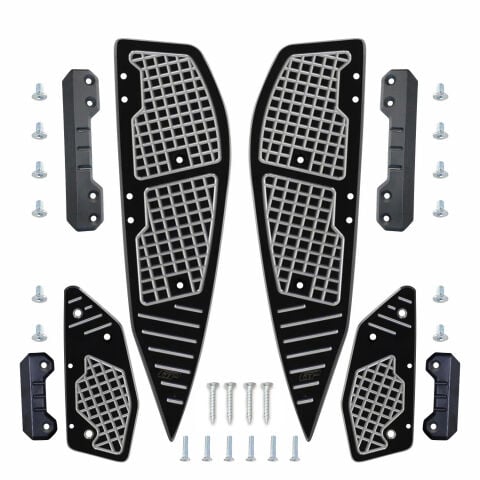 GP Kompozit Yamaha XMAX 250-400 2018-2022 Uyumlu Basamak Alüminyum Gri