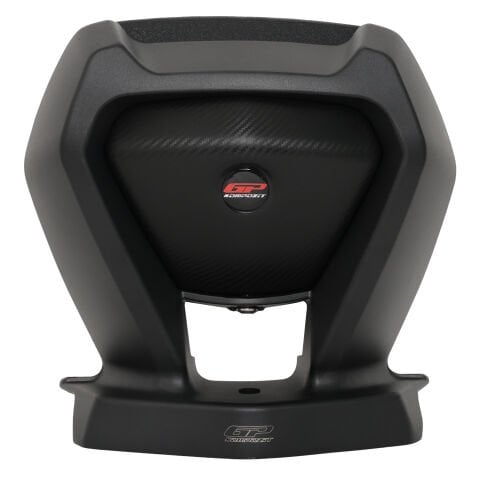 GP Kompozit Yamaha XMAX 250-400 2018-2025 Uyumlu Dikişli Sissy Bar Siyah